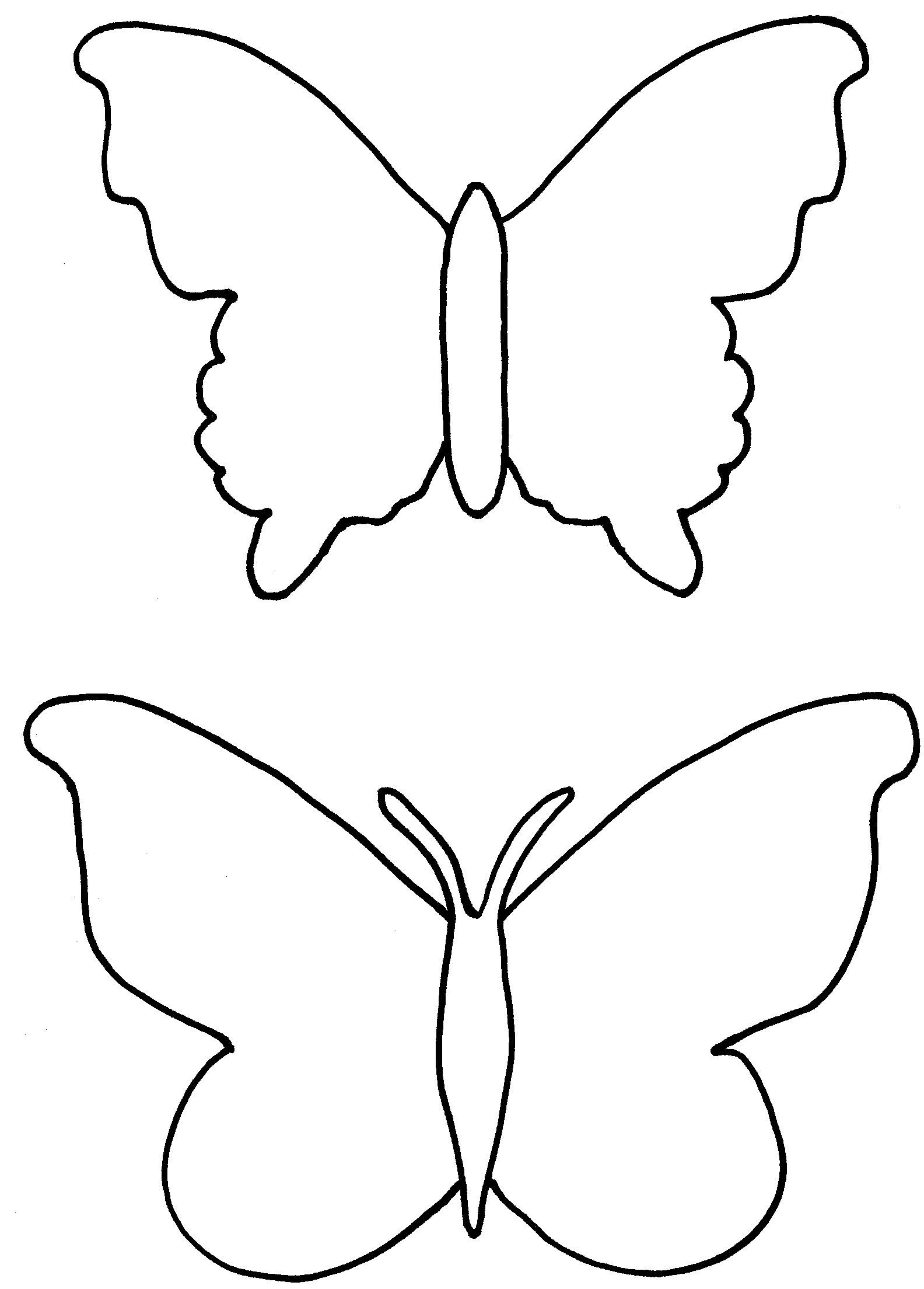 Butterfly Cut Out Template