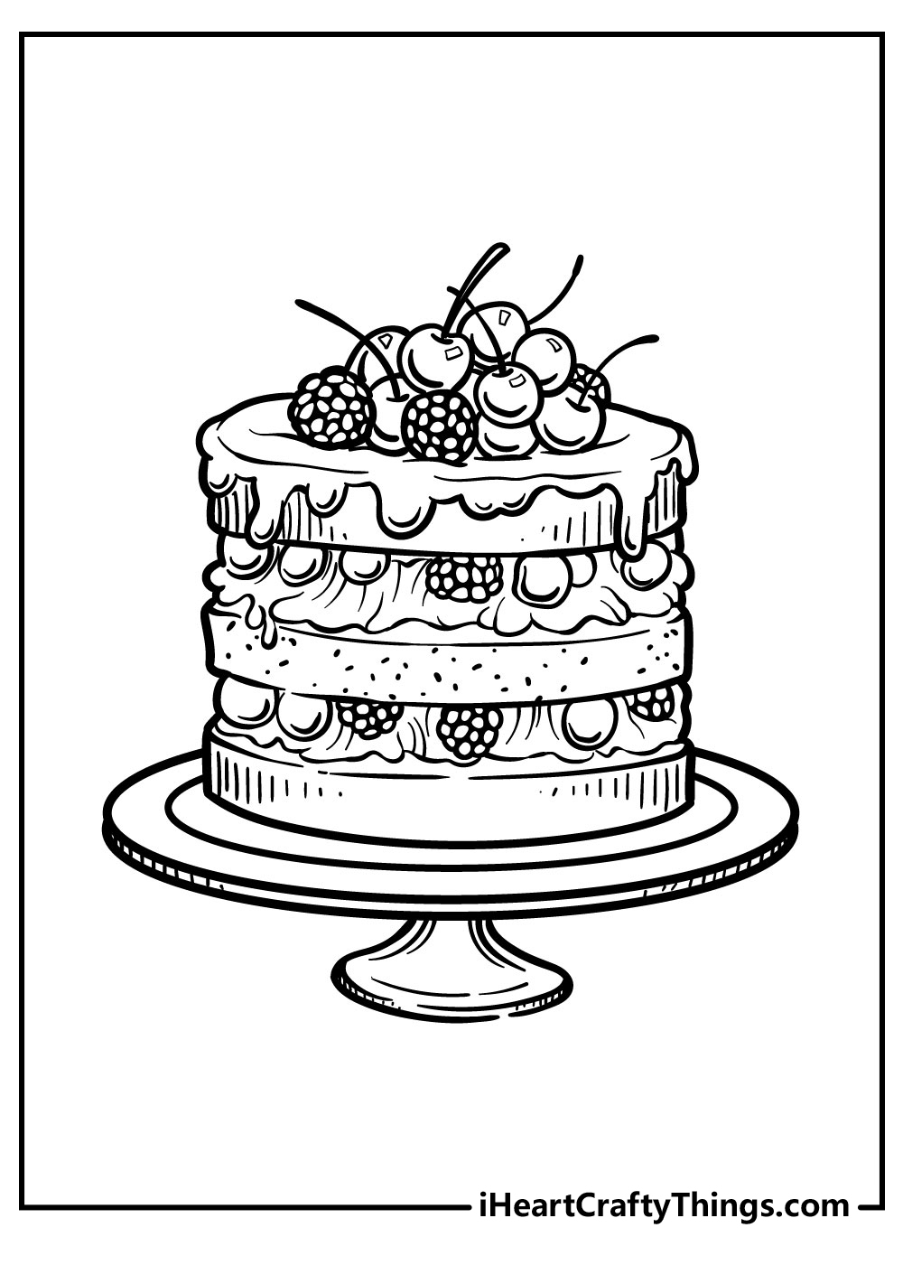 Cake Coloring Sheet Free Printable Coloring Pages The Best Porn Website