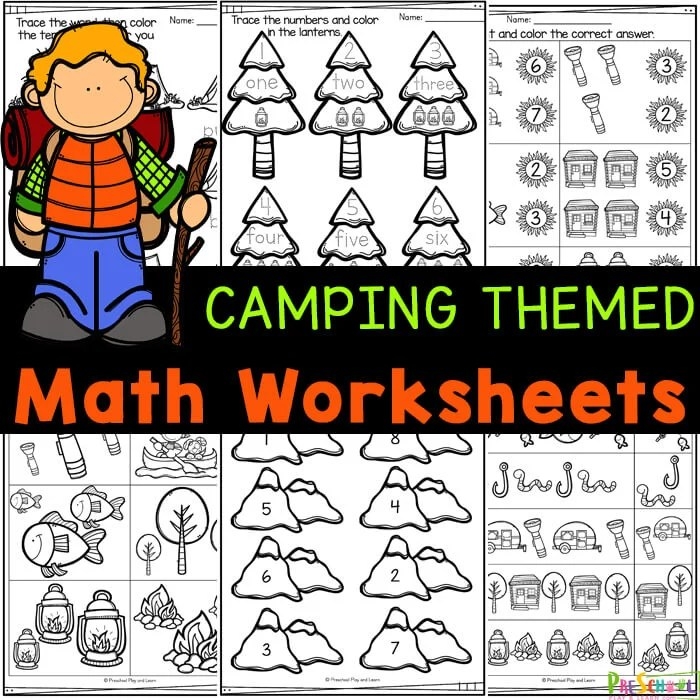 Camping Worksheets For Preschoolers PreschoolWorksheet