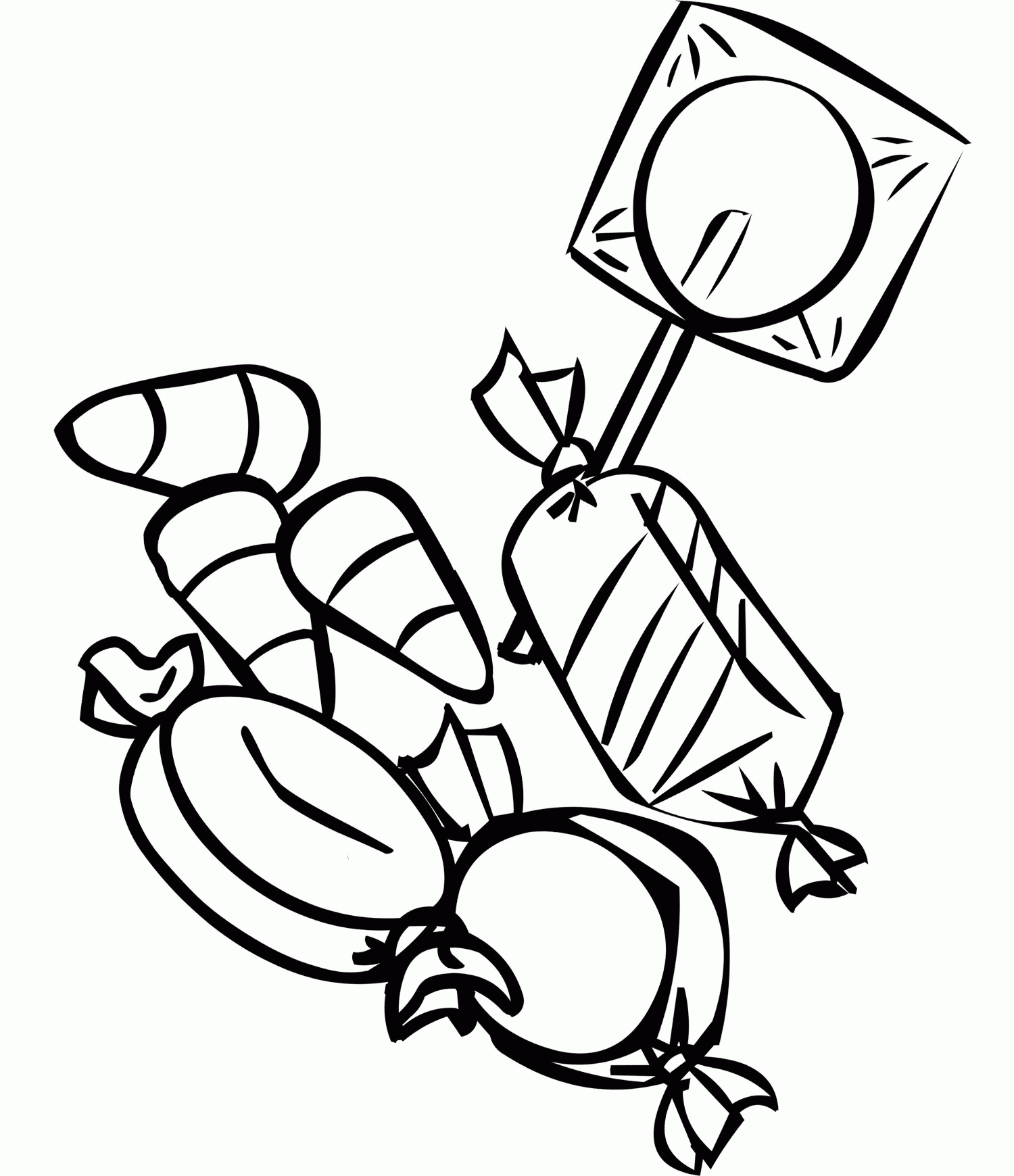 Candy Corn Coloring Page Coloring Home