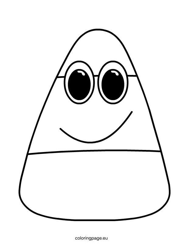 Candy Corn Coloring Page Coloring Home