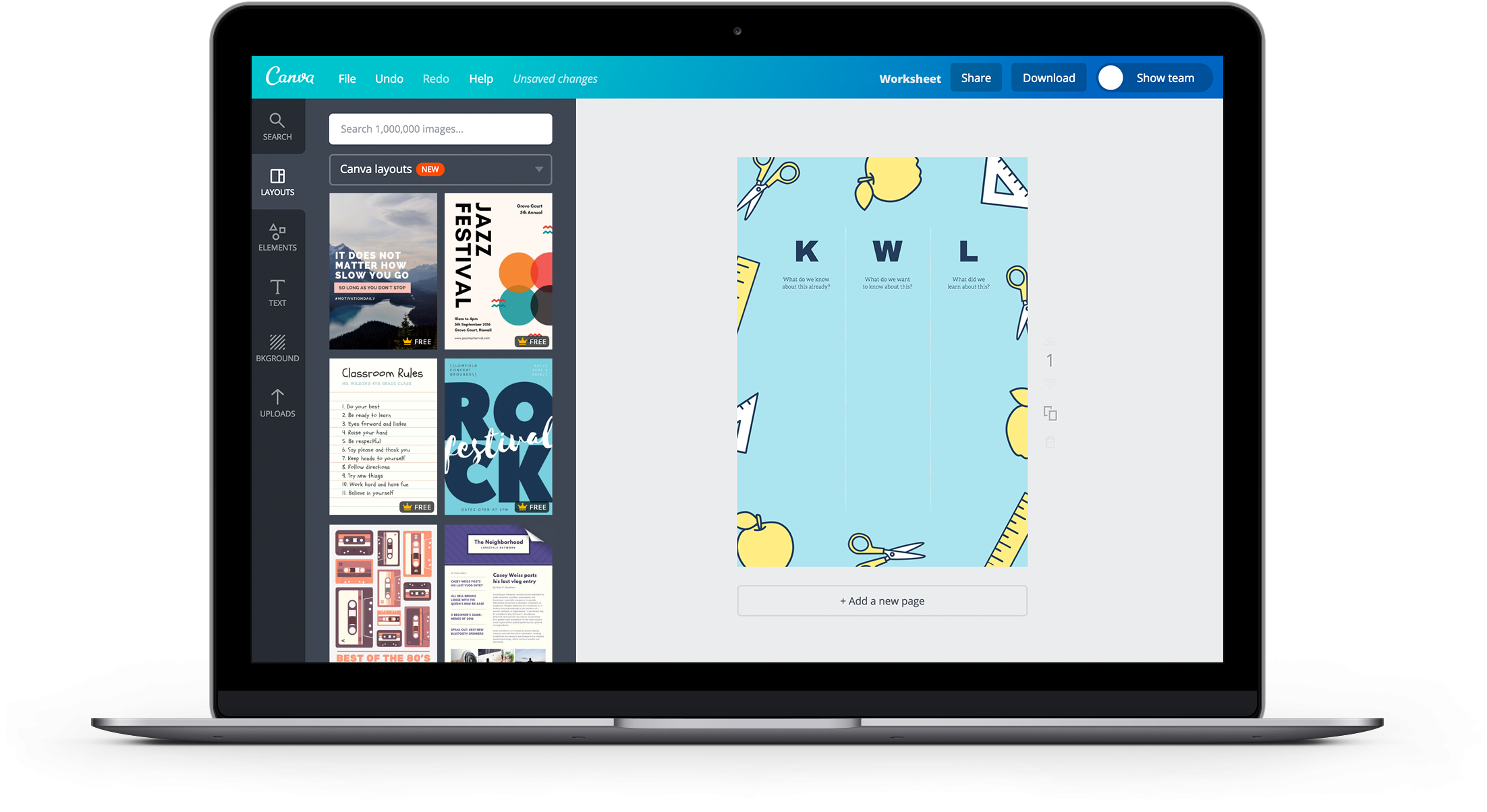 Canva Worksheet Templates