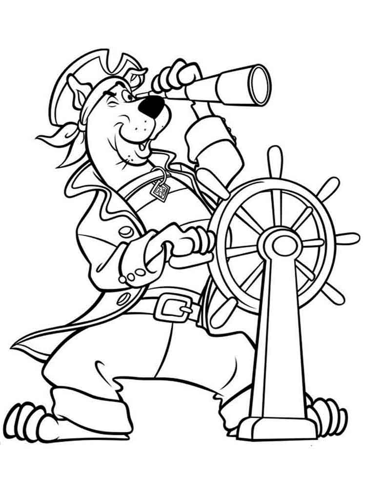 scooby doo coloring pages free
