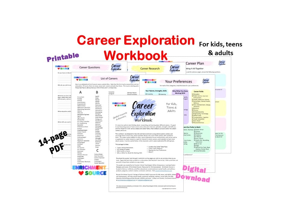 Career Exploration Worksheet Worksheets Library