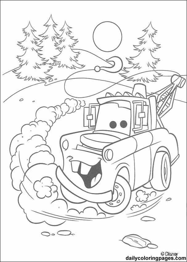 cars movie coloring pages free