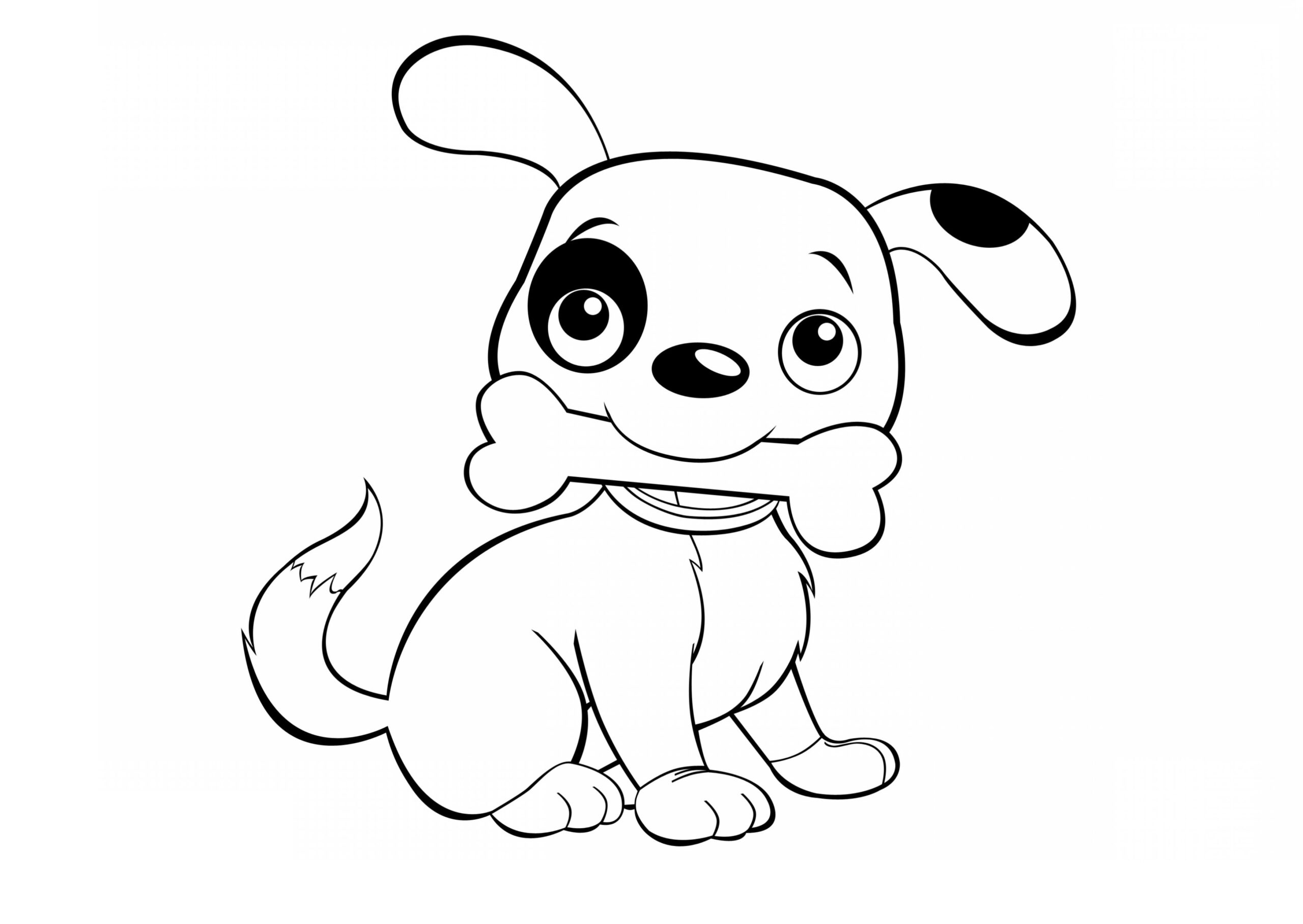 Cartoon Dog Coloring Pages Printable