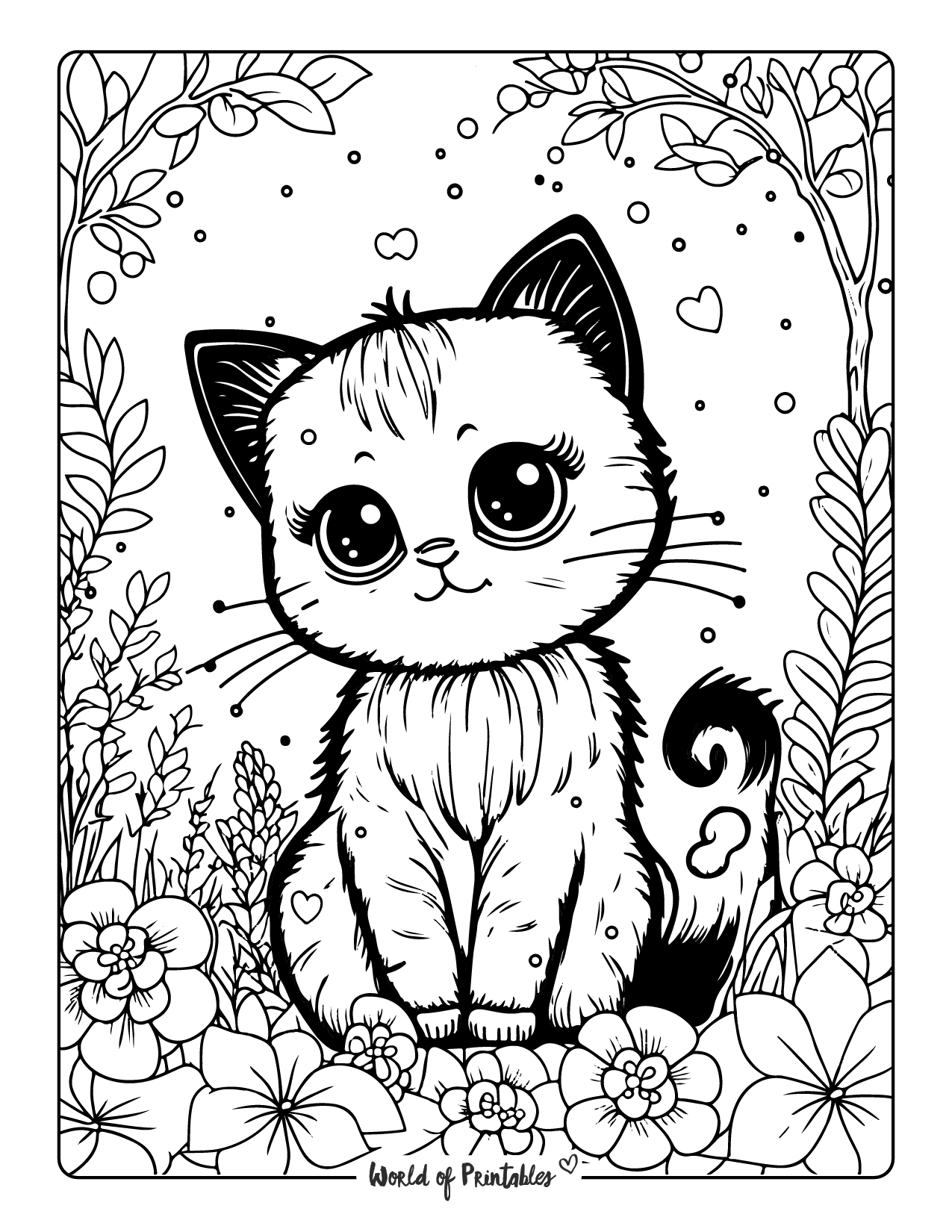 Free Printable Coloring Pages Of Cats