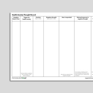Cbt Worksheets Etsy New Zealand Worksheets Library
