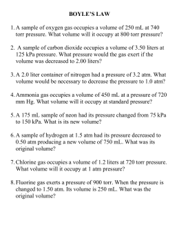 worksheet on boyle's law