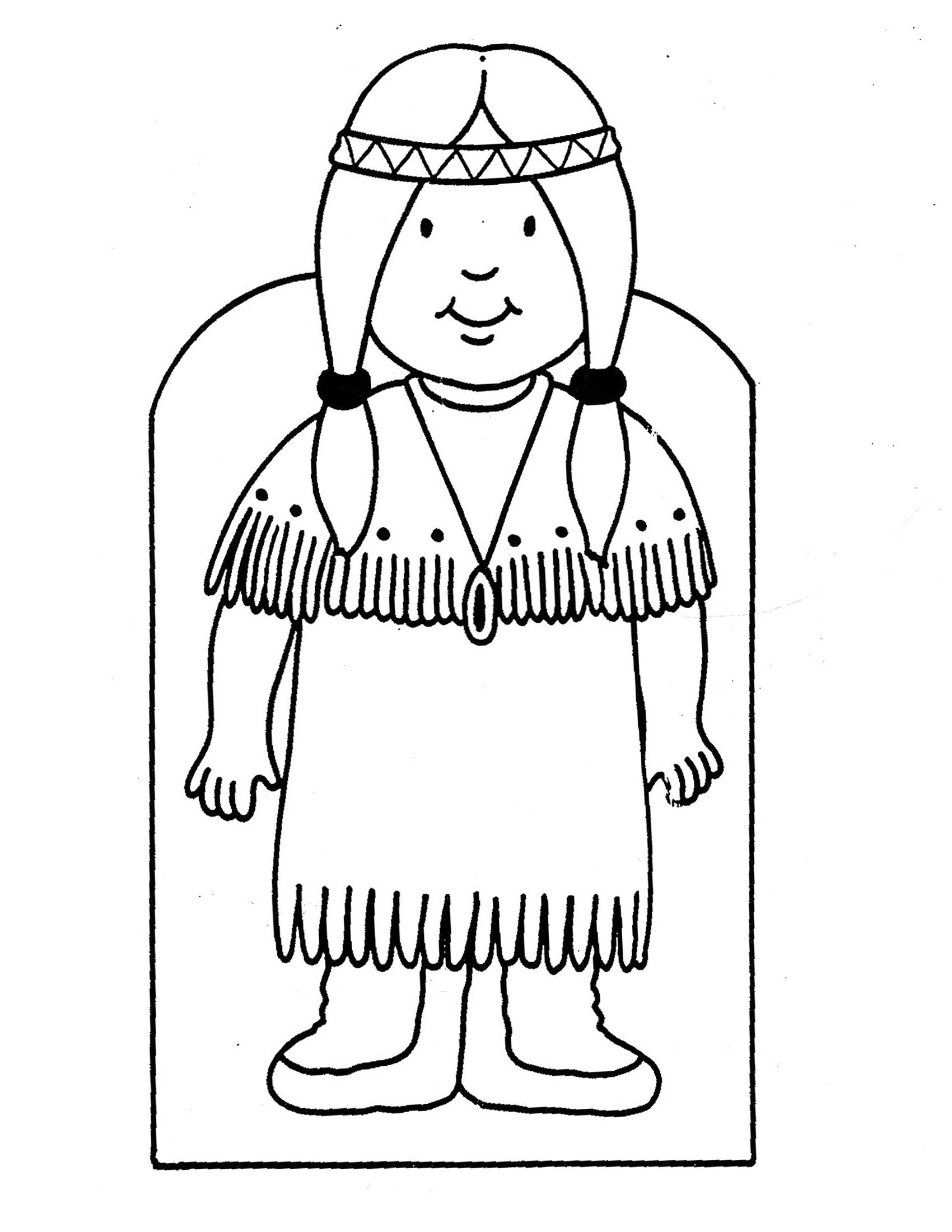 Cherokee Indian Coloring Pages Coloring Home