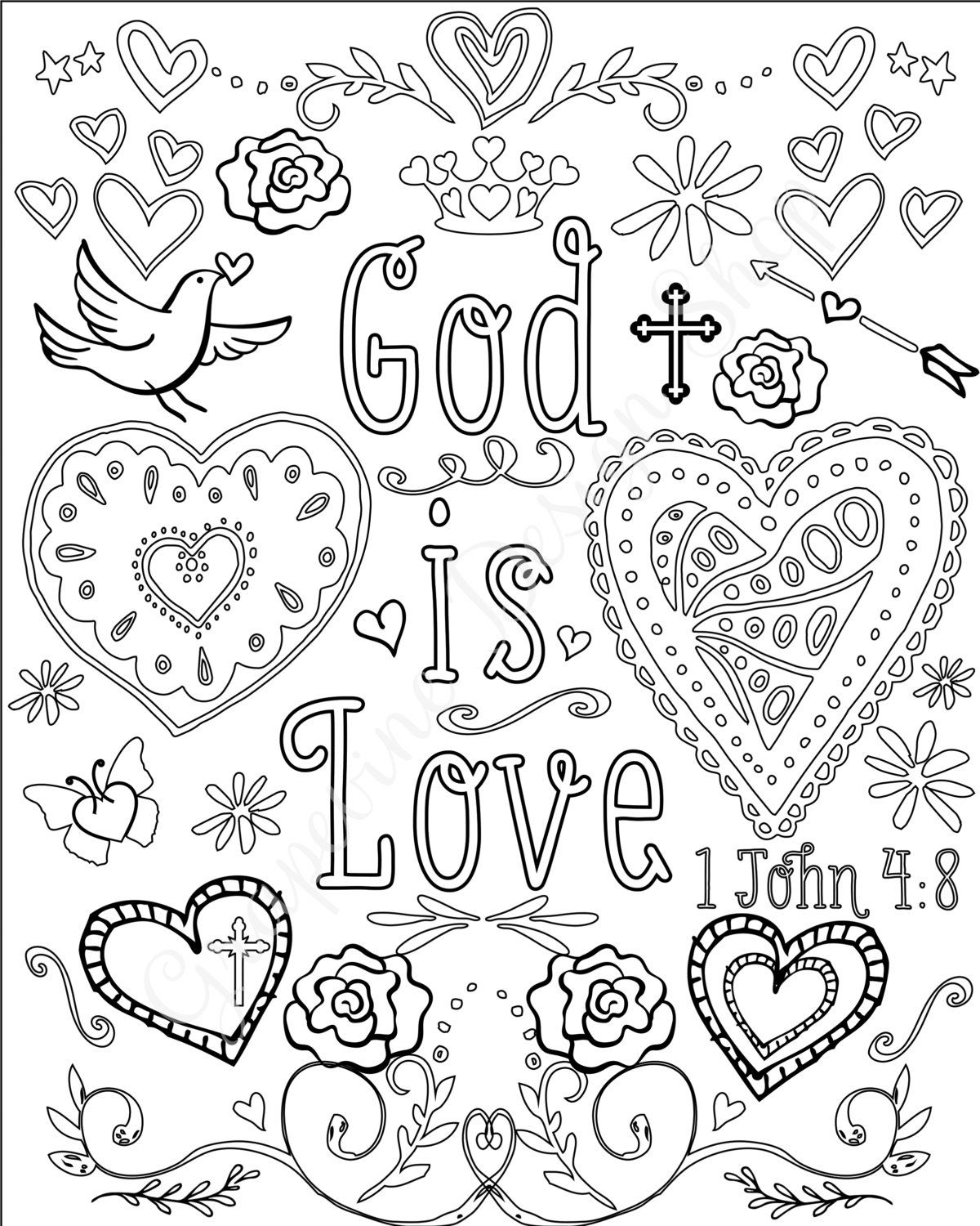 christian adult coloring pages free
