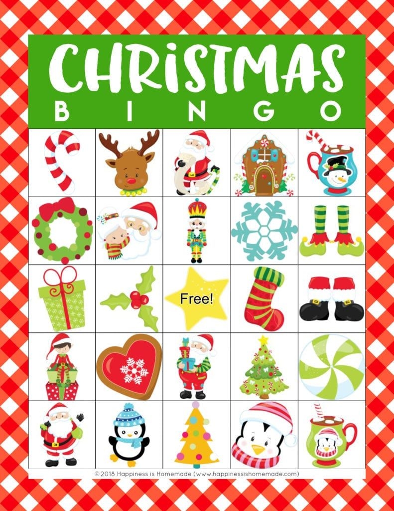 Christmas Bingo Game Printables This Festive Christmas Bingo Game Is 
