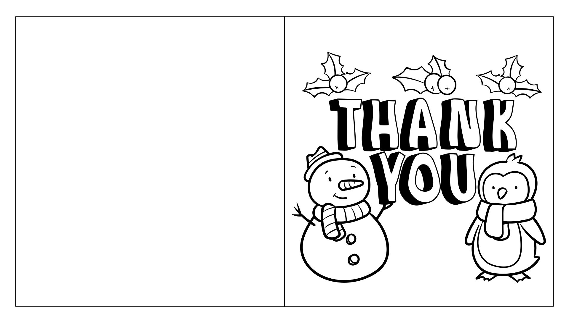 thank you cards printable coloring
