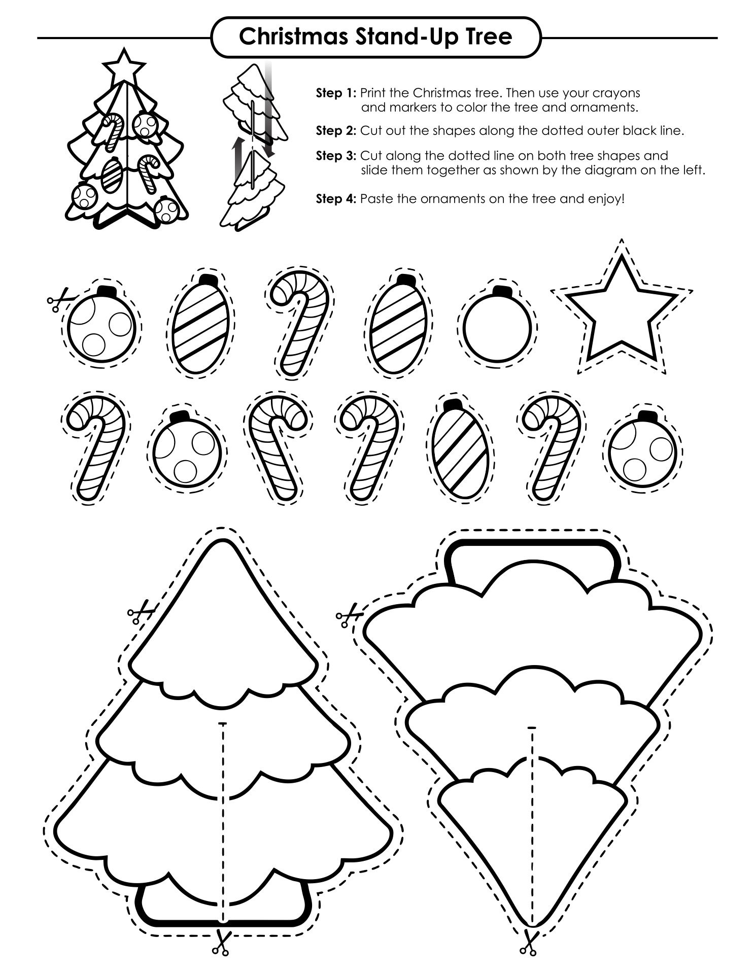 free printable christmas crafts for kindergarten