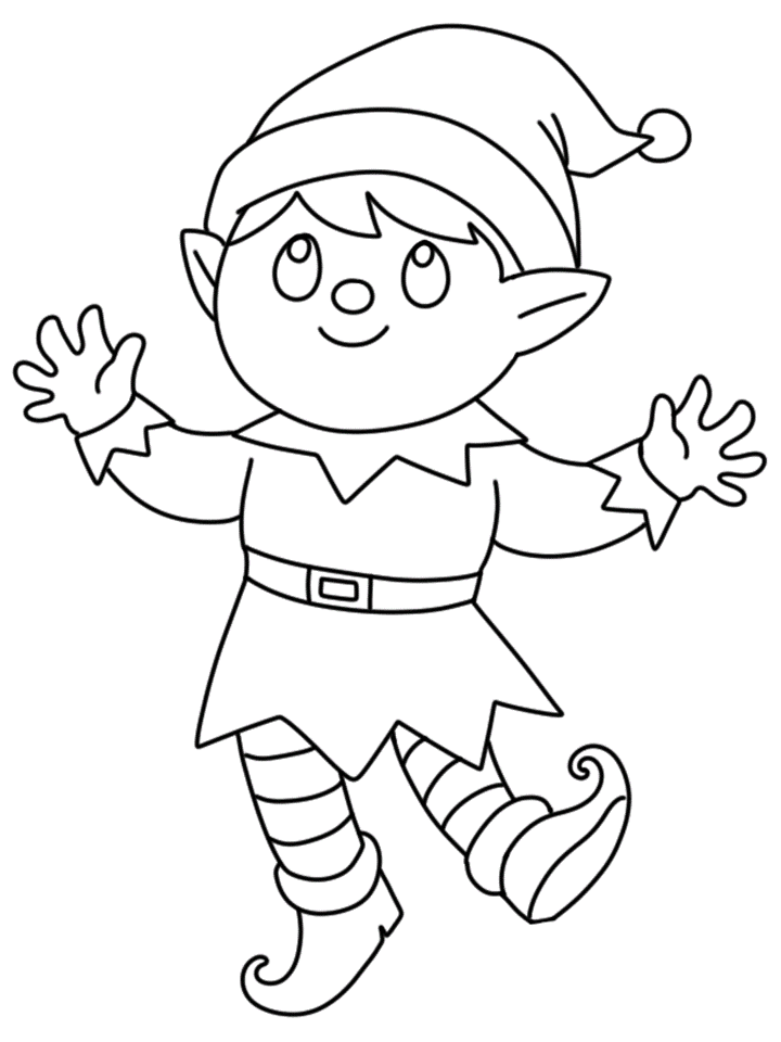 Elves Coloring Pages