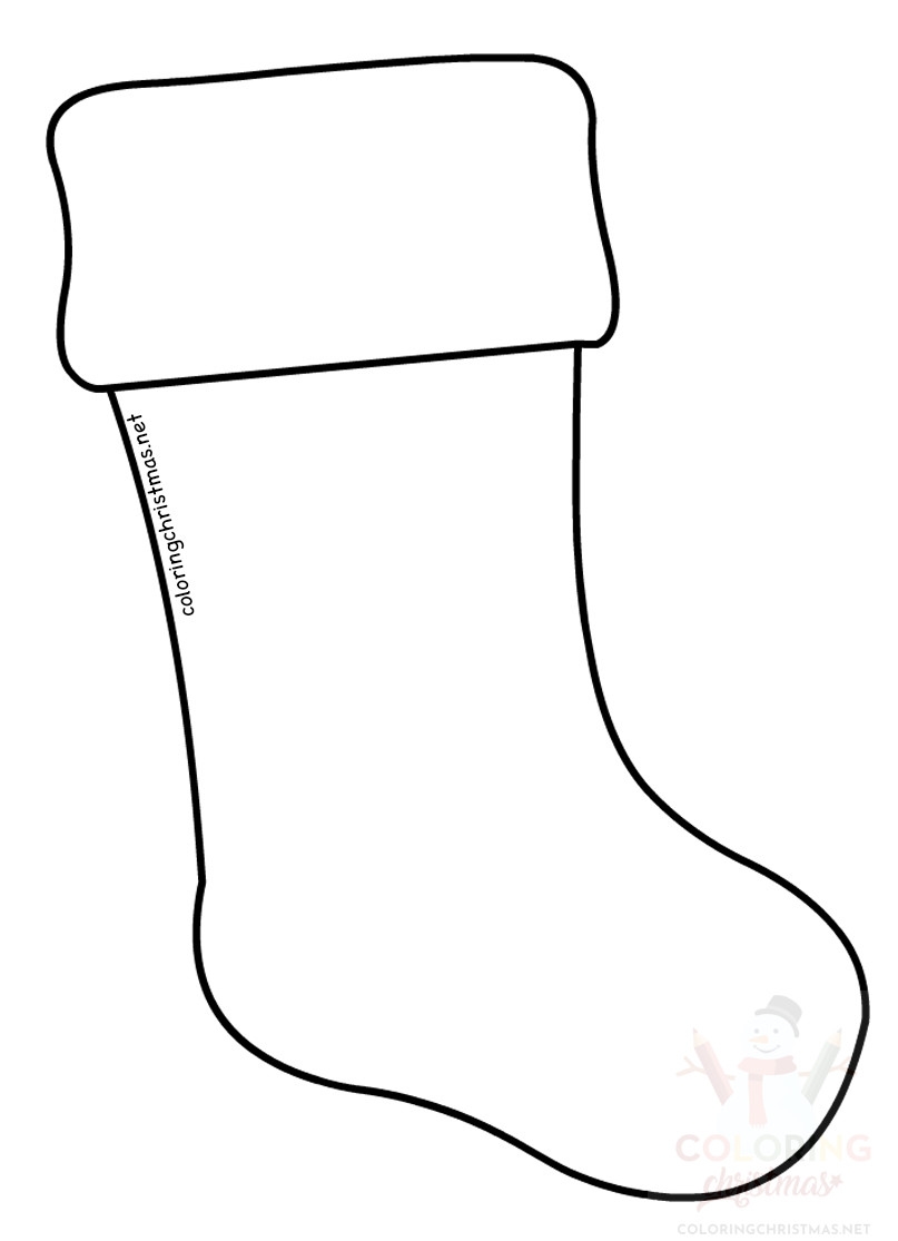 free printable stocking template