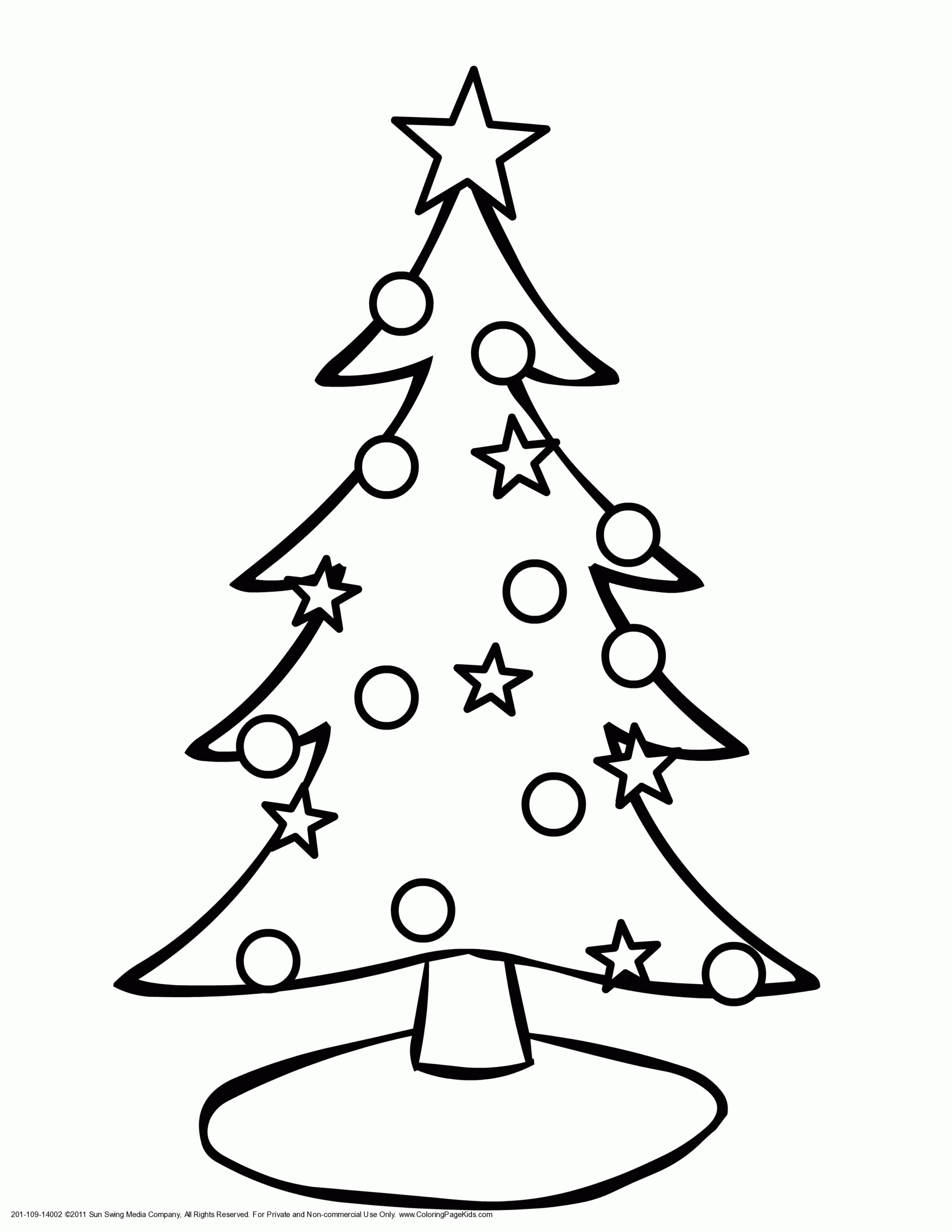 free christmas tree outline templates
