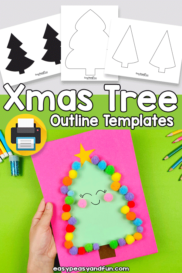 Christmas Tree Outline Templates Easy Peasy And Fun Membership