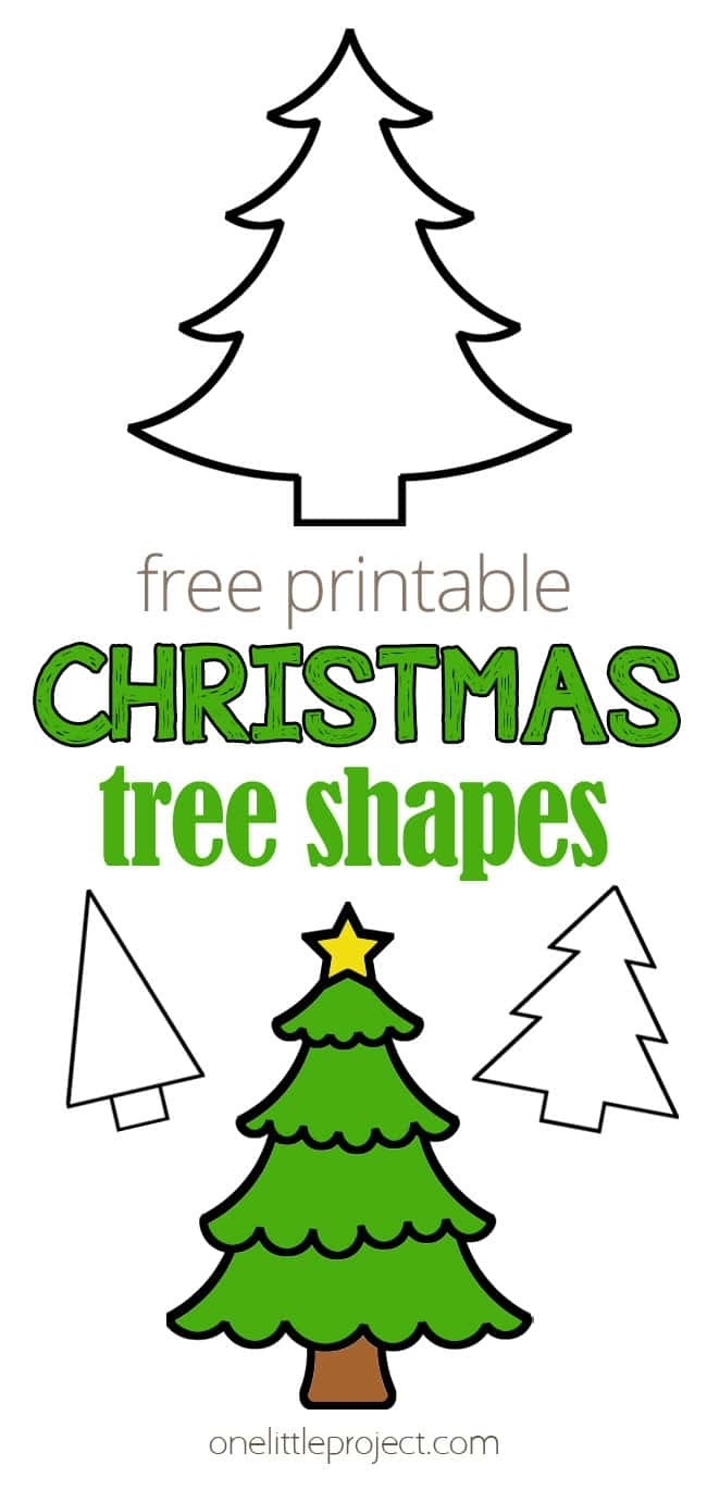 Christmas Tree Template Free Printable Christmas Tree Outlines