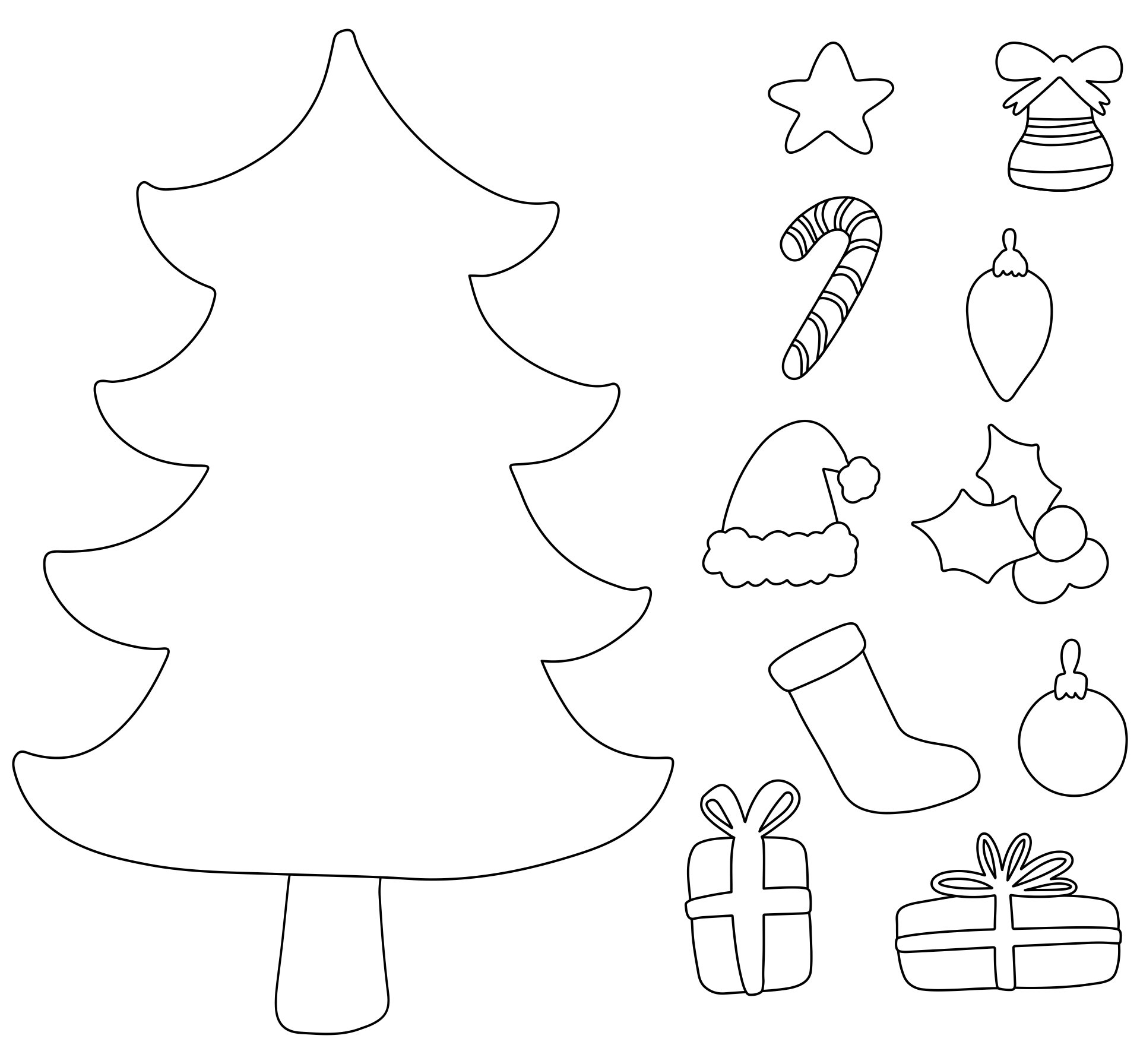 free printable christmas tree decorations