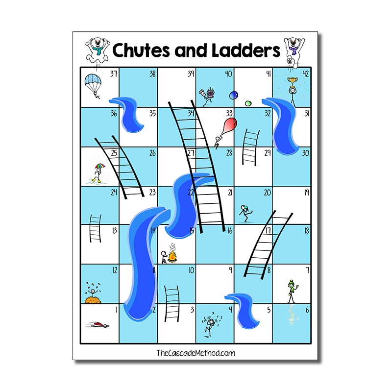 chutes and ladders printable game board