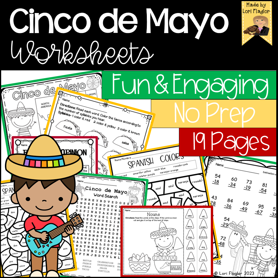 Cinco De Mayo Worksheets Classful