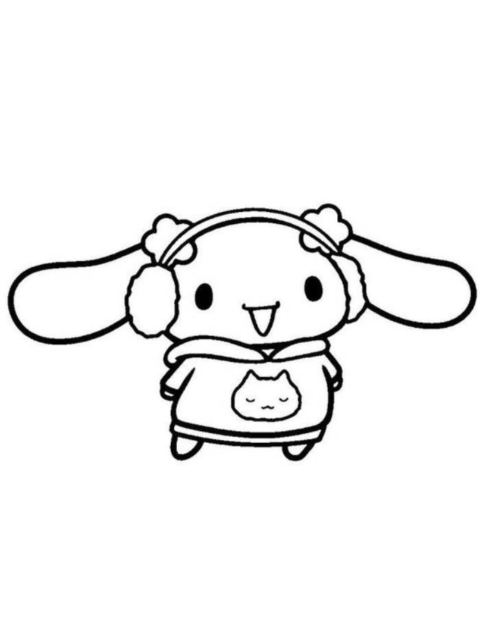 Cinnamoroll Coloring Pages Free Printable PDF 
