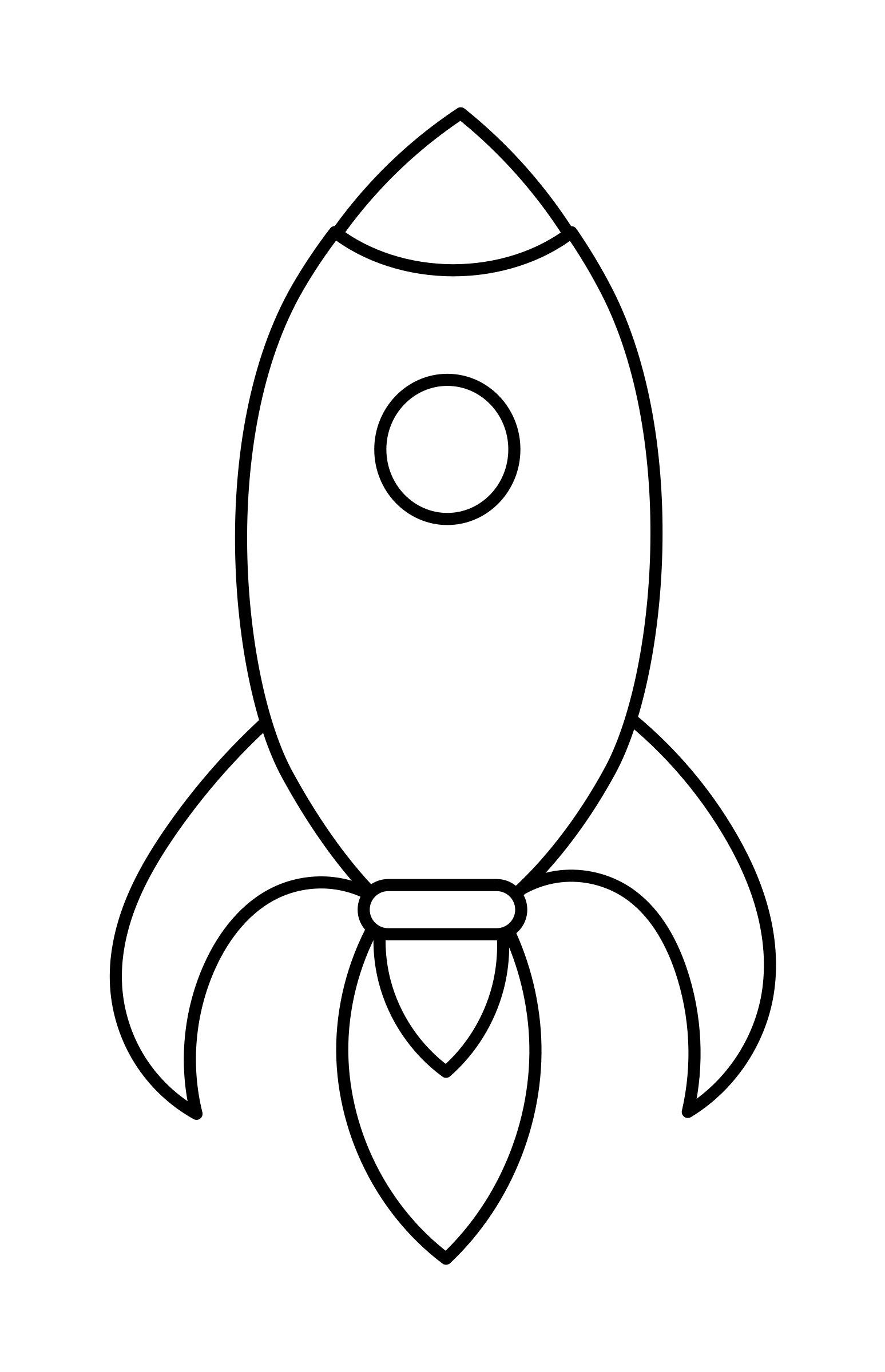 Rocket Coloring Page