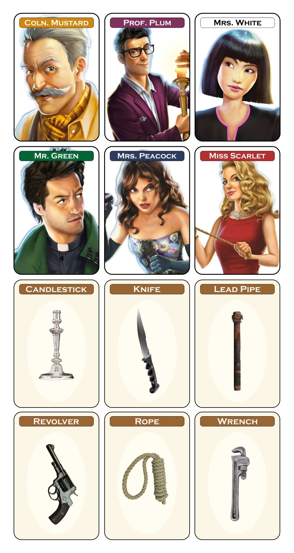 Clue Board Game 10 Free PDF Printables Printablee Clue Board Game 