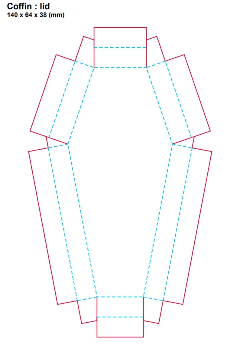 Coffin Template Printable