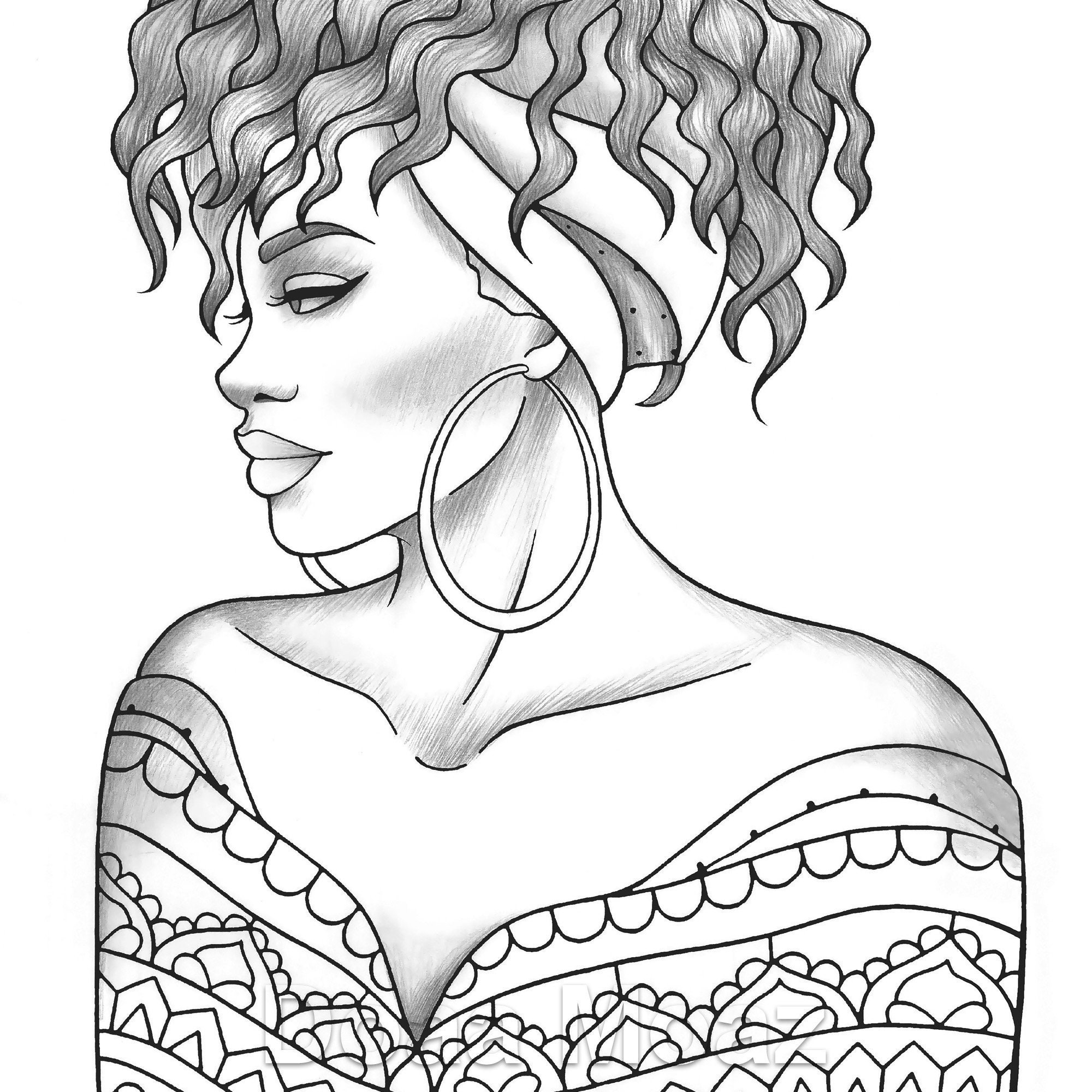 Collection Of Black Girl Coloring Pages Free Printable