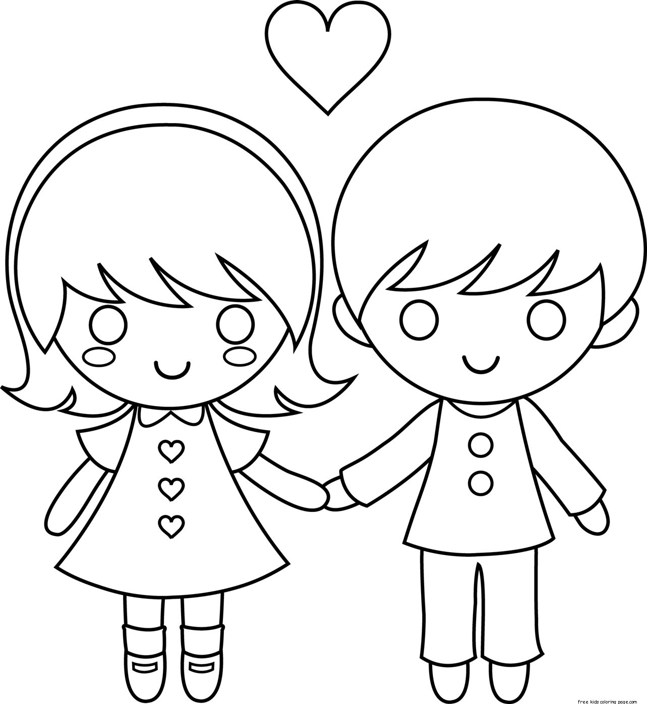 Couple Coloring Pages