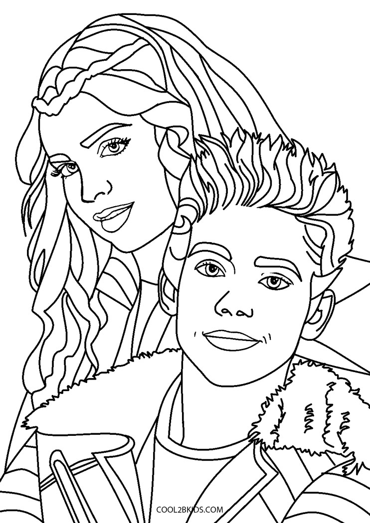 Collection Of Disney Descendants Coloring Pages Free Printable