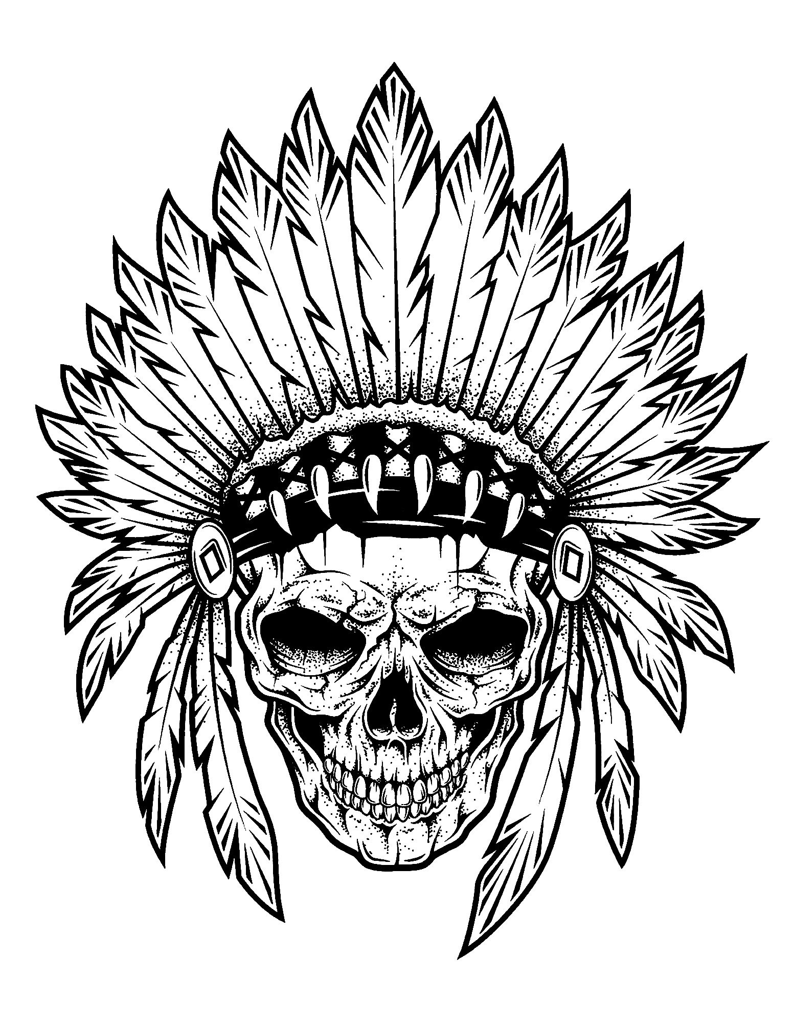 Indian Coloring Pages