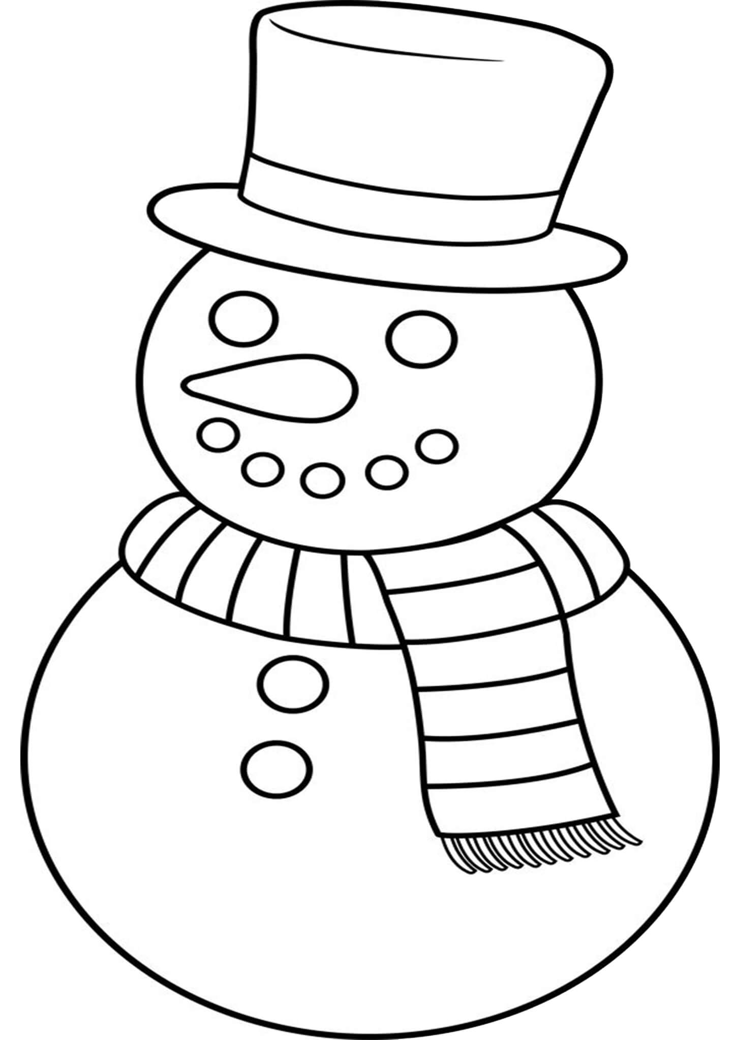 snowman free printable coloring pages