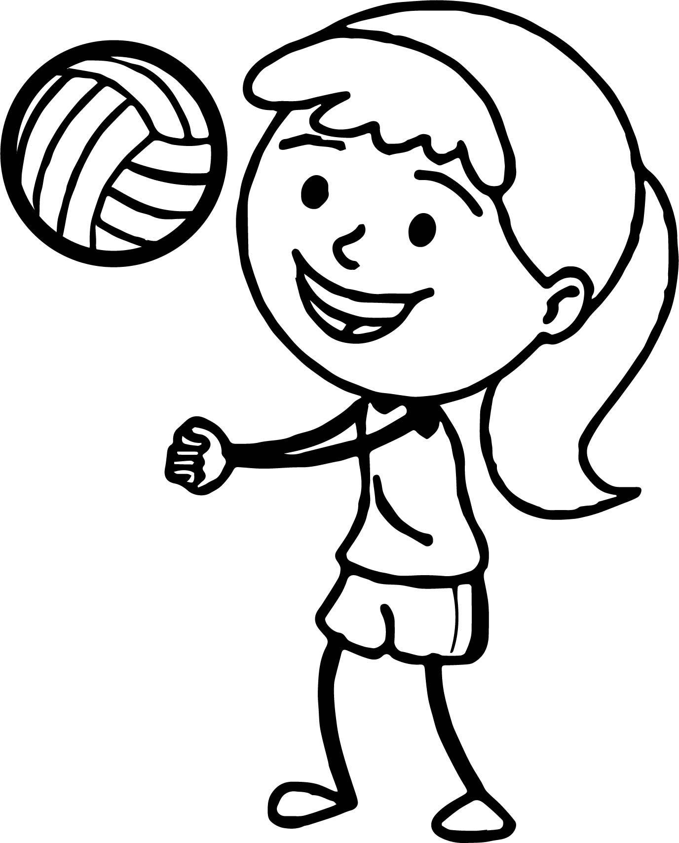 Coloring Pages Volleyball