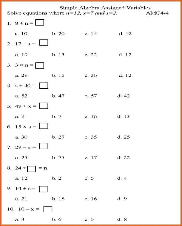 College Algebra Worksheets Free Worksheets Samples