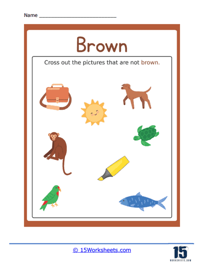 brown worksheet