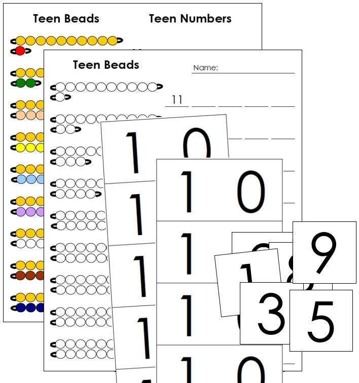 Color By Number Sense Worksheets Teen Numbers My Nerdy Teacher 
