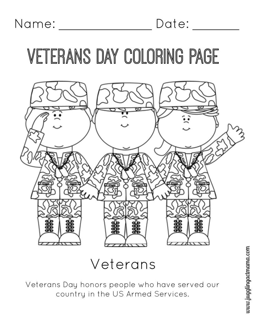 veterans day card free printable