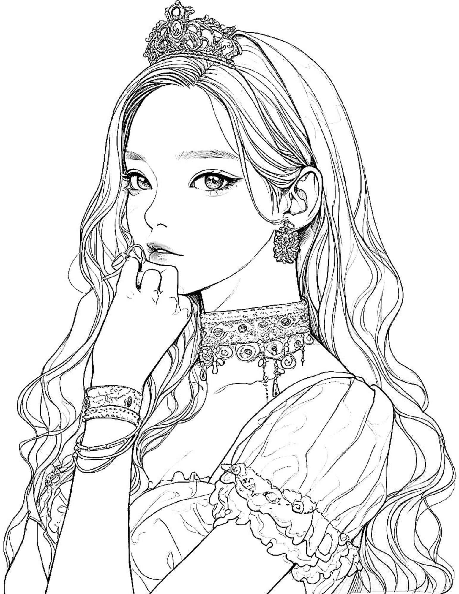 printable coloring pages for girls anime