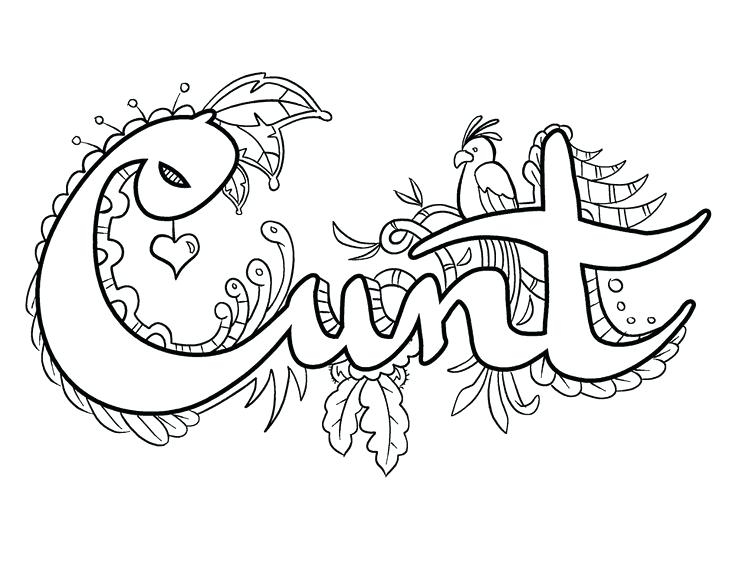 Coloring Pages With Cuss Words