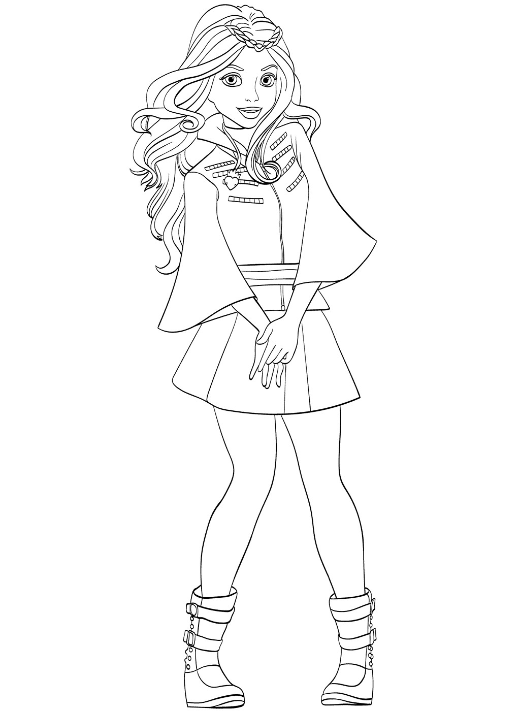 free descendants coloring pages