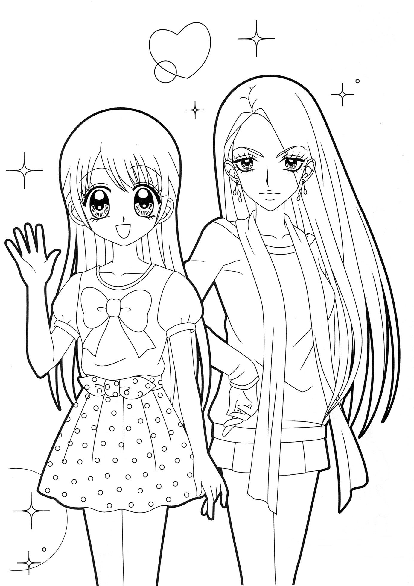 Coloring Pages For Girls Anime
