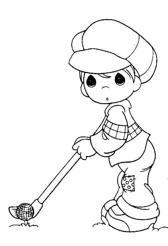 golf pictures to color printable