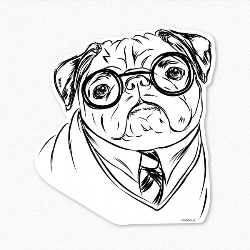 Coloring Pages Of Pugs