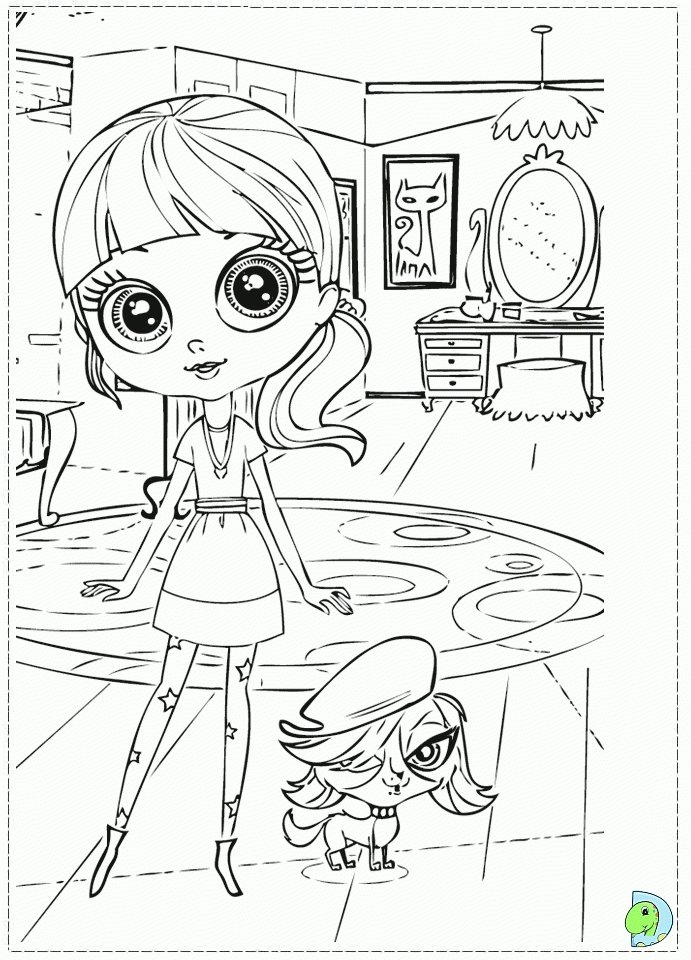 Coloring Pages Littlest Pet Shop Coloring Home