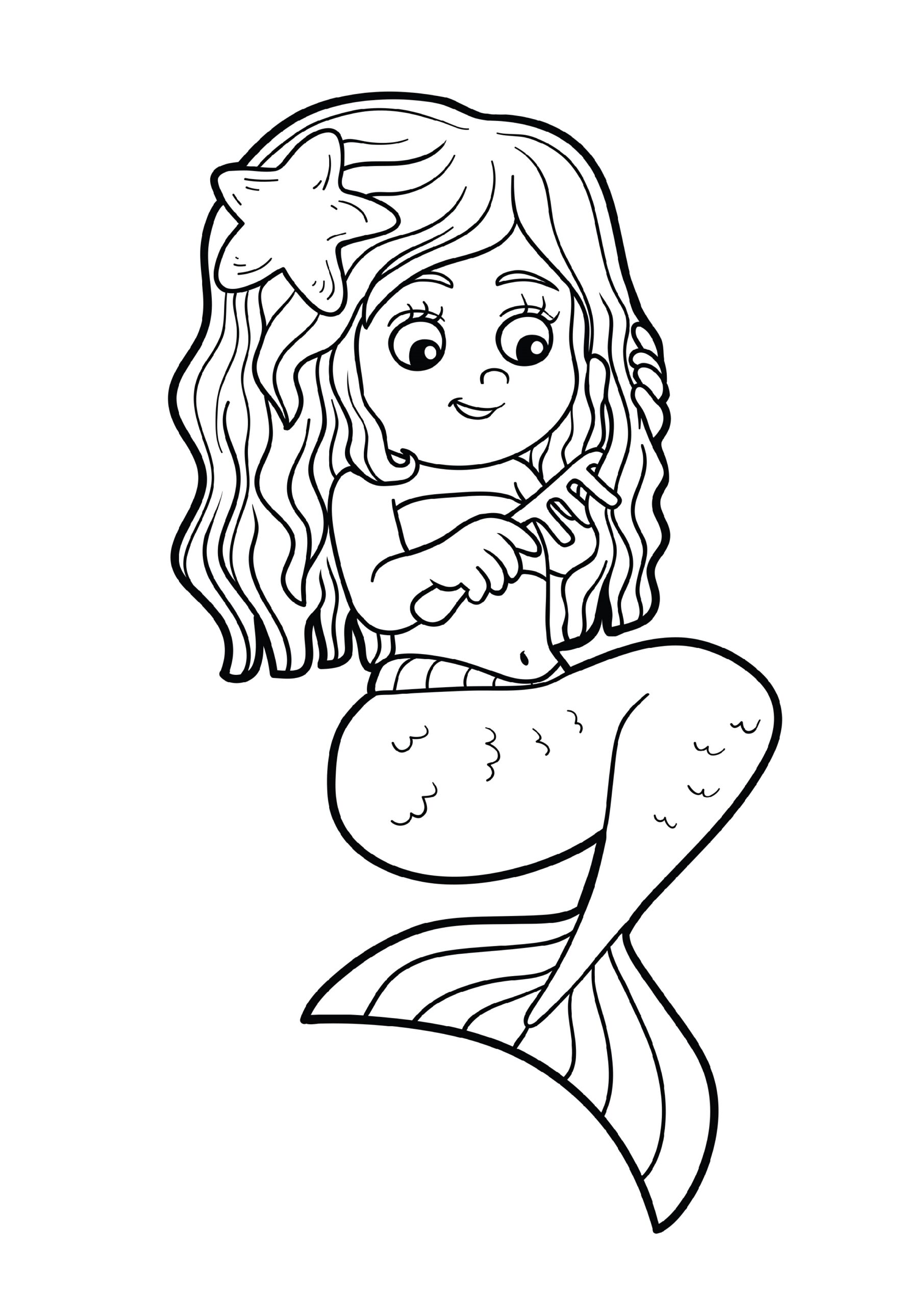 printable coloring pages for girls mermaid