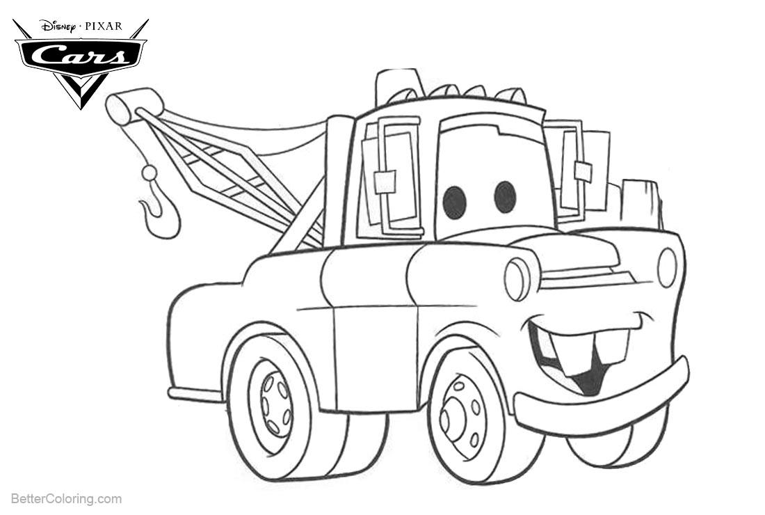 Mater Coloring Pages