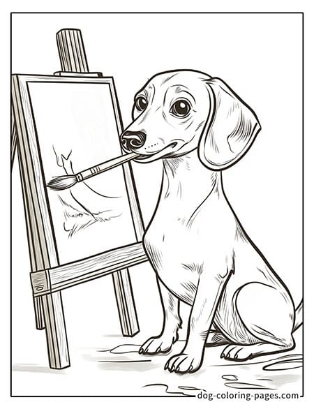 Coloring Pages Of Wiener Dogs 12 Free Printable Designs For Fun